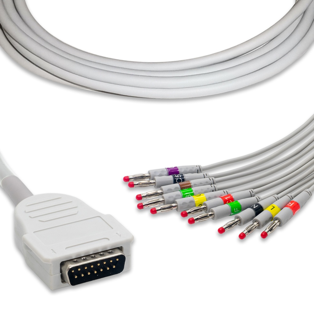 CABLE PARA EKG 10 LATIGUILLOS MORTARA BURDICK