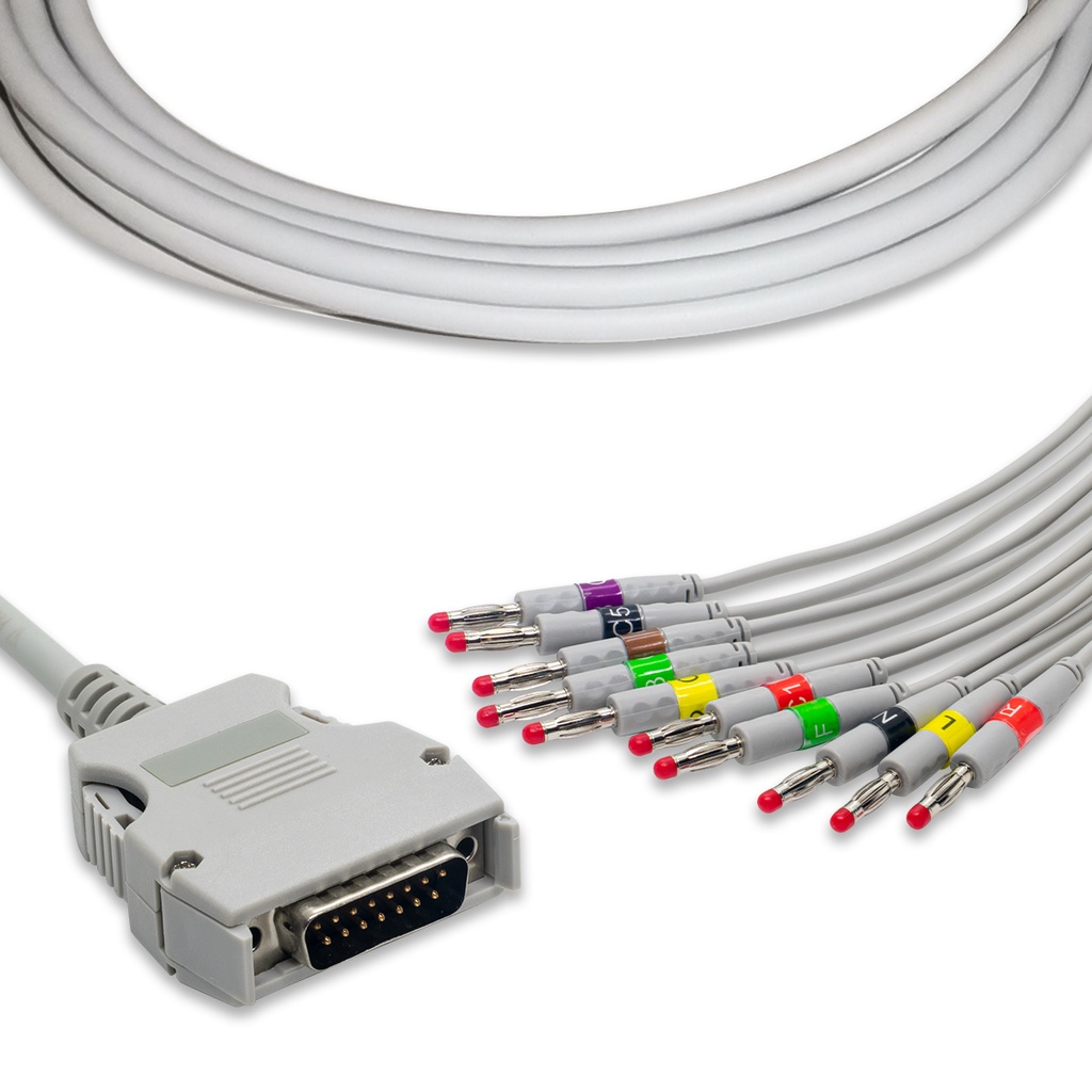 CABLE PARA EKG 10 LATIGUILLOS MORTARA BURDICK