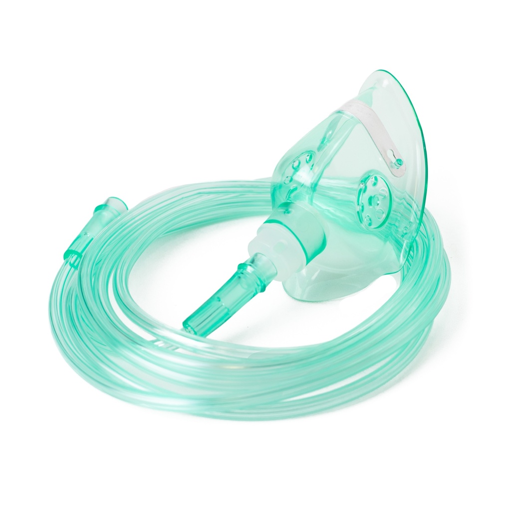 MASCARILLA PARA OXIGENO CON TUBO, PEDIATRICA, DESECHABLE