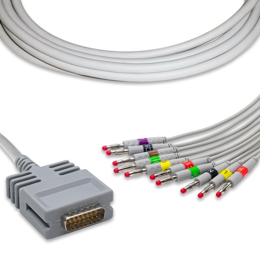 [CA20002I] CABLE PARA EKG 10 LATIGUILLOS BURDICK