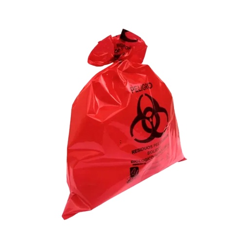 [VR5065BR] BOLSA DE POLIETILENO COLOR ROJO DE 50 X 65 CM.